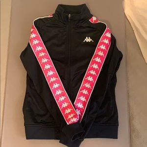 Black/Pink KAPPA zip up jacket